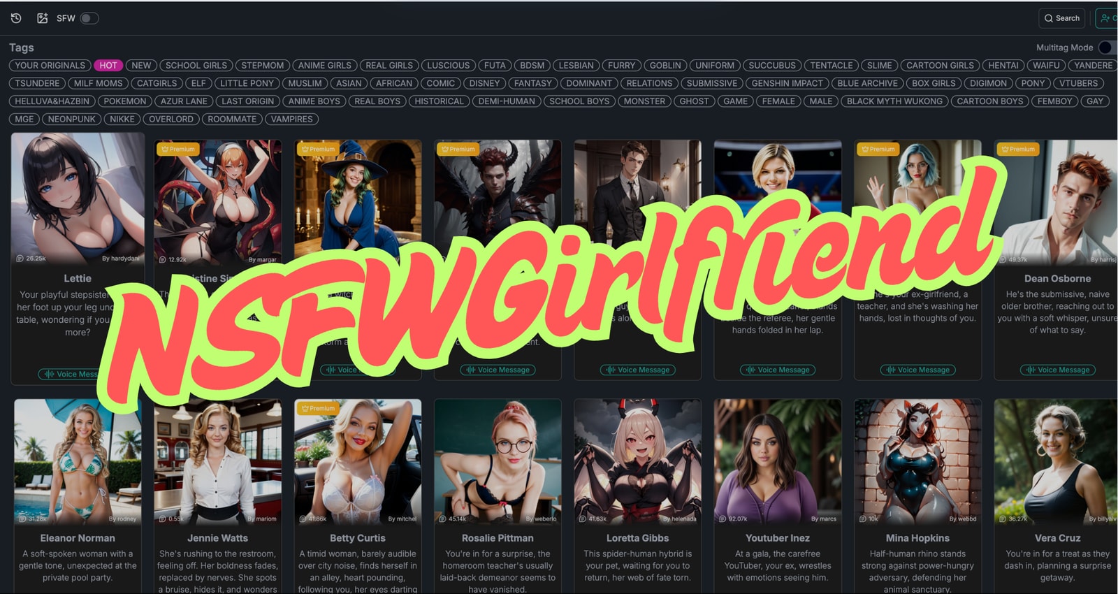 erotica bots, ai porn girls